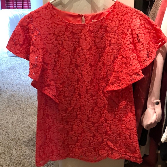 Merona Lace Top in Melon Color - Picture 1 of 7